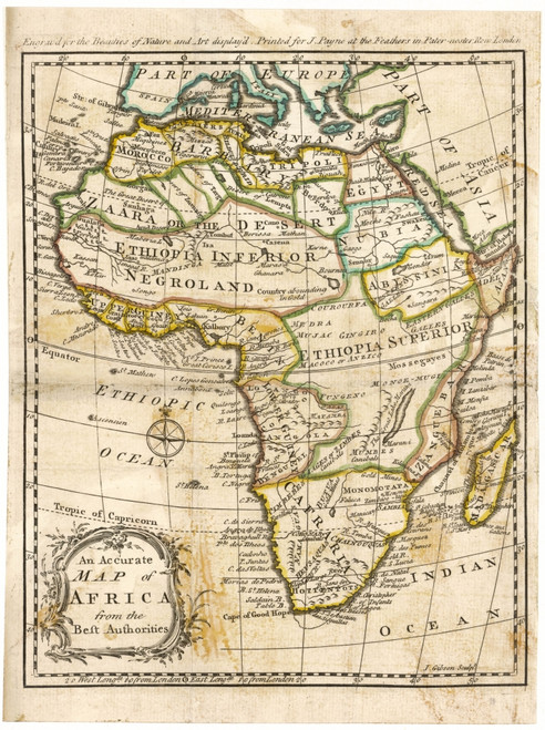Map/Africa 1763 Poster Print By Mary Evans Picture Library - Item # VARMEL10113847